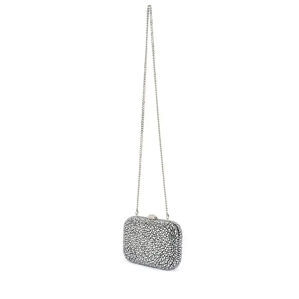 Casey Hotfix Clutch - Black/Silver-Olga Berg-Lima & Co