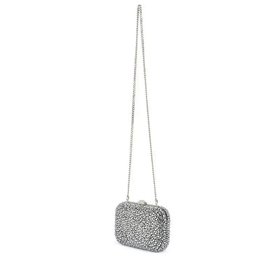 Casey Hotfix Clutch - Black/Silver-Olga Berg-Lima & Co