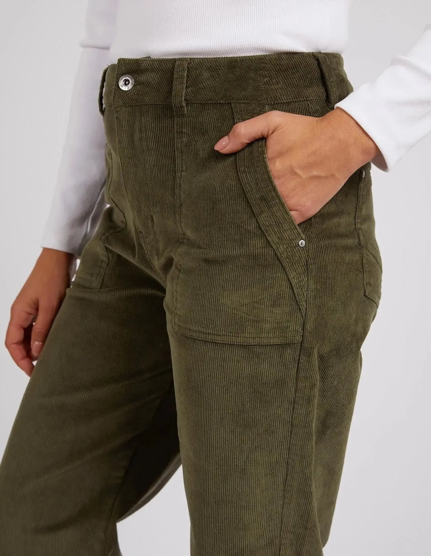 Cassie Cord Pant - Clover-Elm Lifestyle-Lima & Co