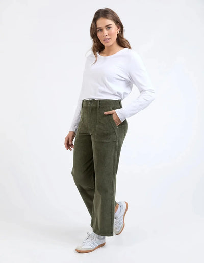 Cassie Cord Pant - Clover-Elm Lifestyle-Lima & Co