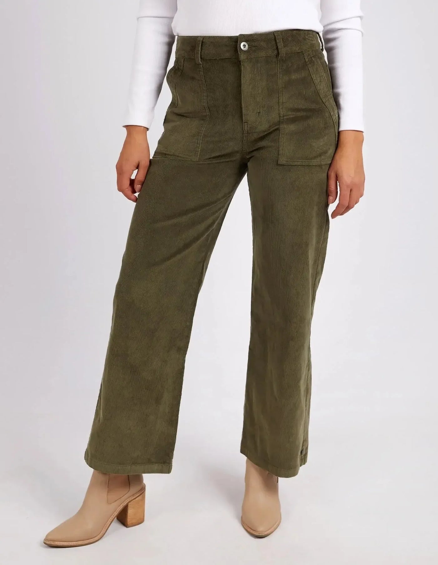 Cassie Cord Pant - Clover-Elm Lifestyle-Lima & Co