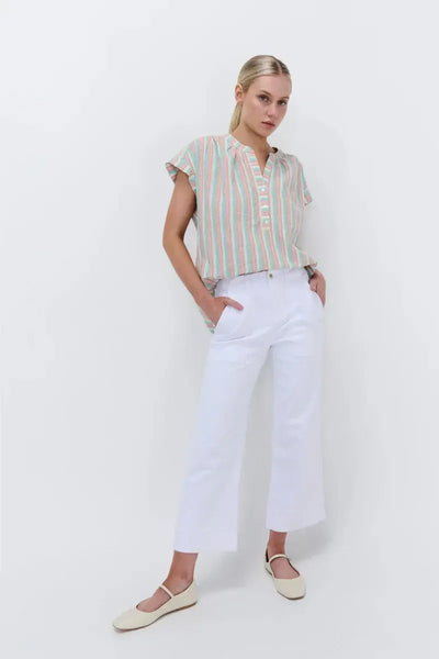 Celeste Cropped Pant - Snow White-Kireina-Lima & Co