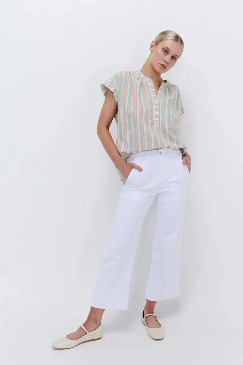 Celeste Cropped Pant - Snow White-Kireina-Lima & Co