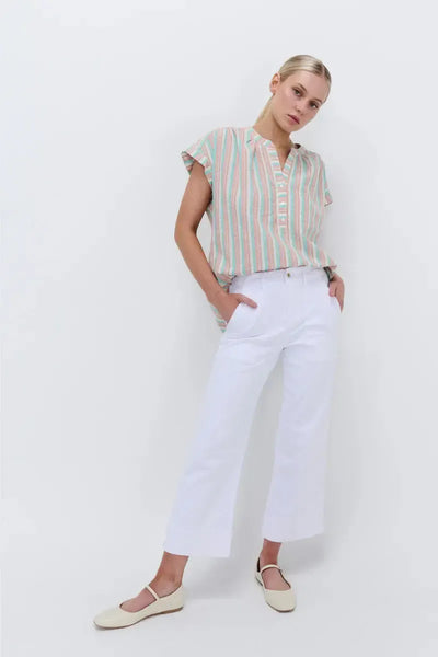 Celeste Cropped Pant - Snow White-Kireina-Lima & Co