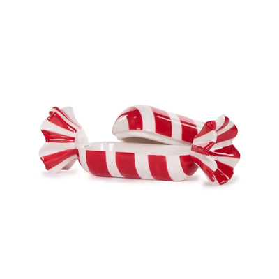 Ceramic Wrapped Candy Jar-Holly and Ivy-Lima & Co