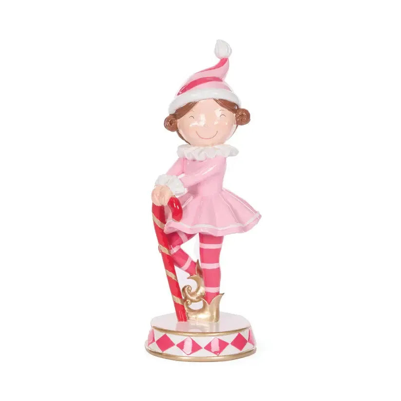 Cheeky Elf With Candy Cane-Holly and Ivy-Lima & Co