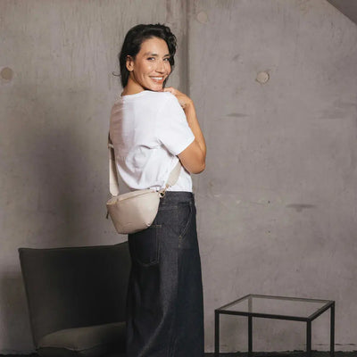 Chelsea Crossbody Sling - Oatmeal-BLACK CAVIAR DESIGNS-Lima & Co