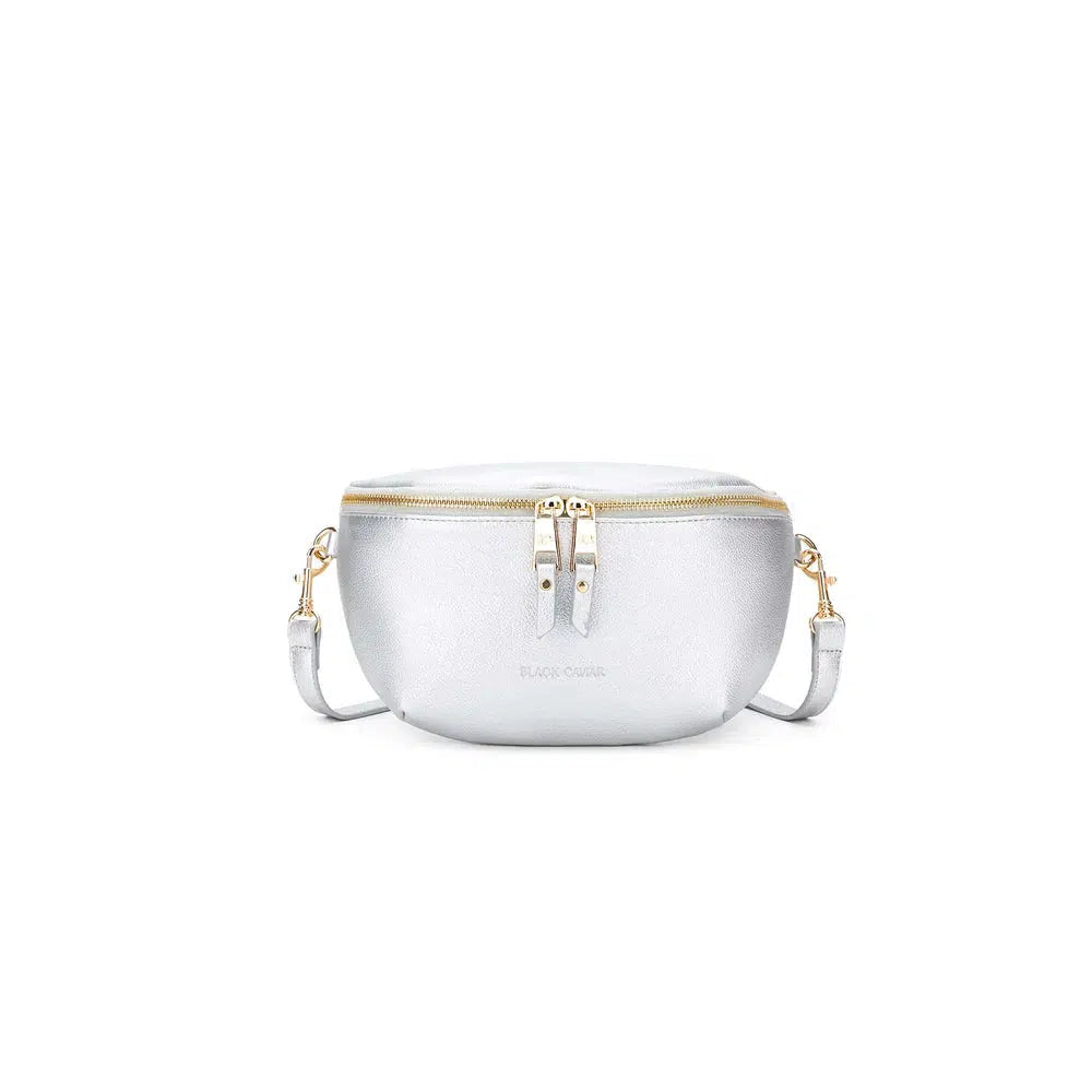Chelsea Crossbody Sling - Silver-BLACK CAVIAR DESIGNS-Lima & Co