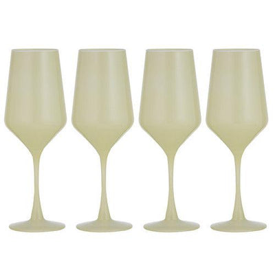 Chelsea Lemon 4pk Wine Glass-LADELLE-Lima & Co