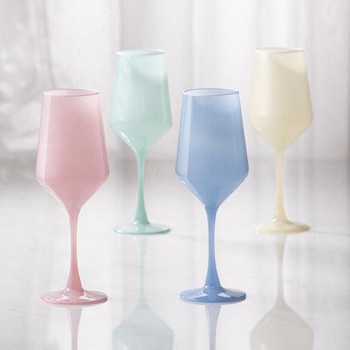 Chelsea Mint 4pk Wine Glass-LADELLE-Lima & Co
