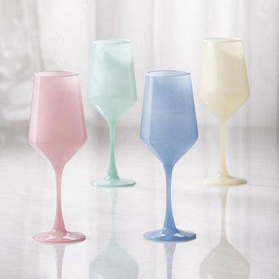 Chelsea Mint 4pk Wine Glass-LADELLE-Lima & Co