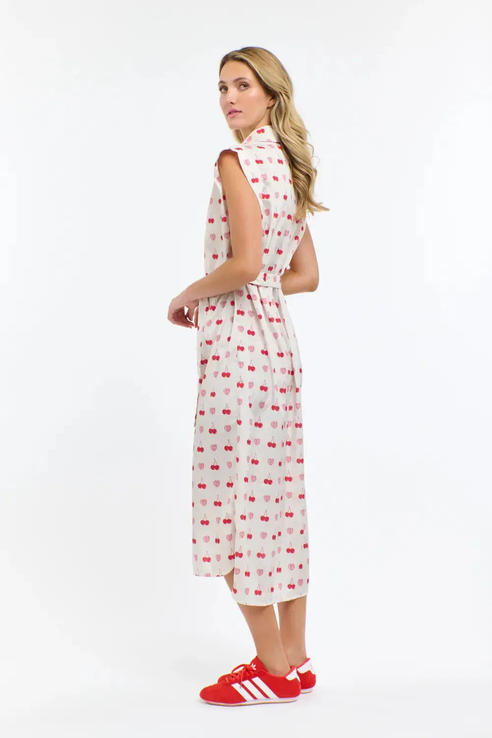 Cherry Bomb Dress - Vanilla/Red-365 Days-Lima & Co