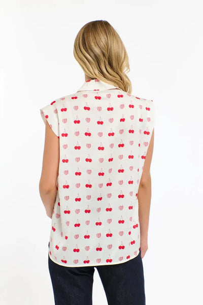 Cherry Bomb Shirt - Vanilla/Red-365 Days-Lima & Co