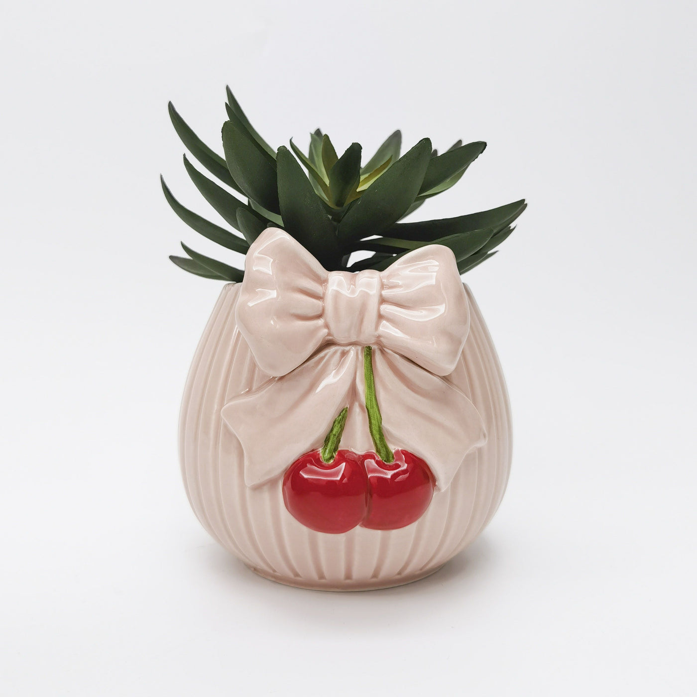 Cherry Bow Planter 14cm-Lima & Co-Lima & Co