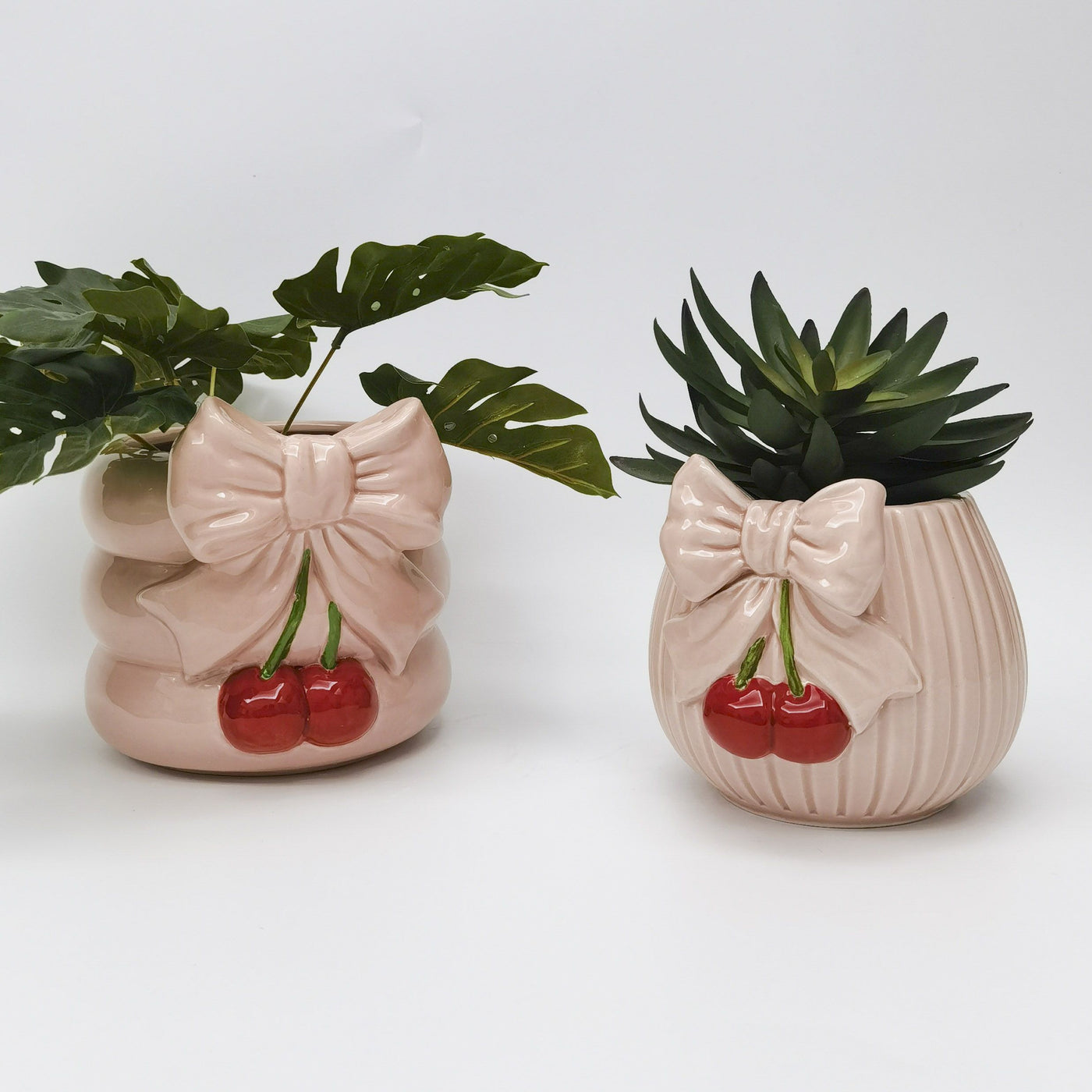 Cherry Bow Planter 16cm-Lima & Co-Lima & Co