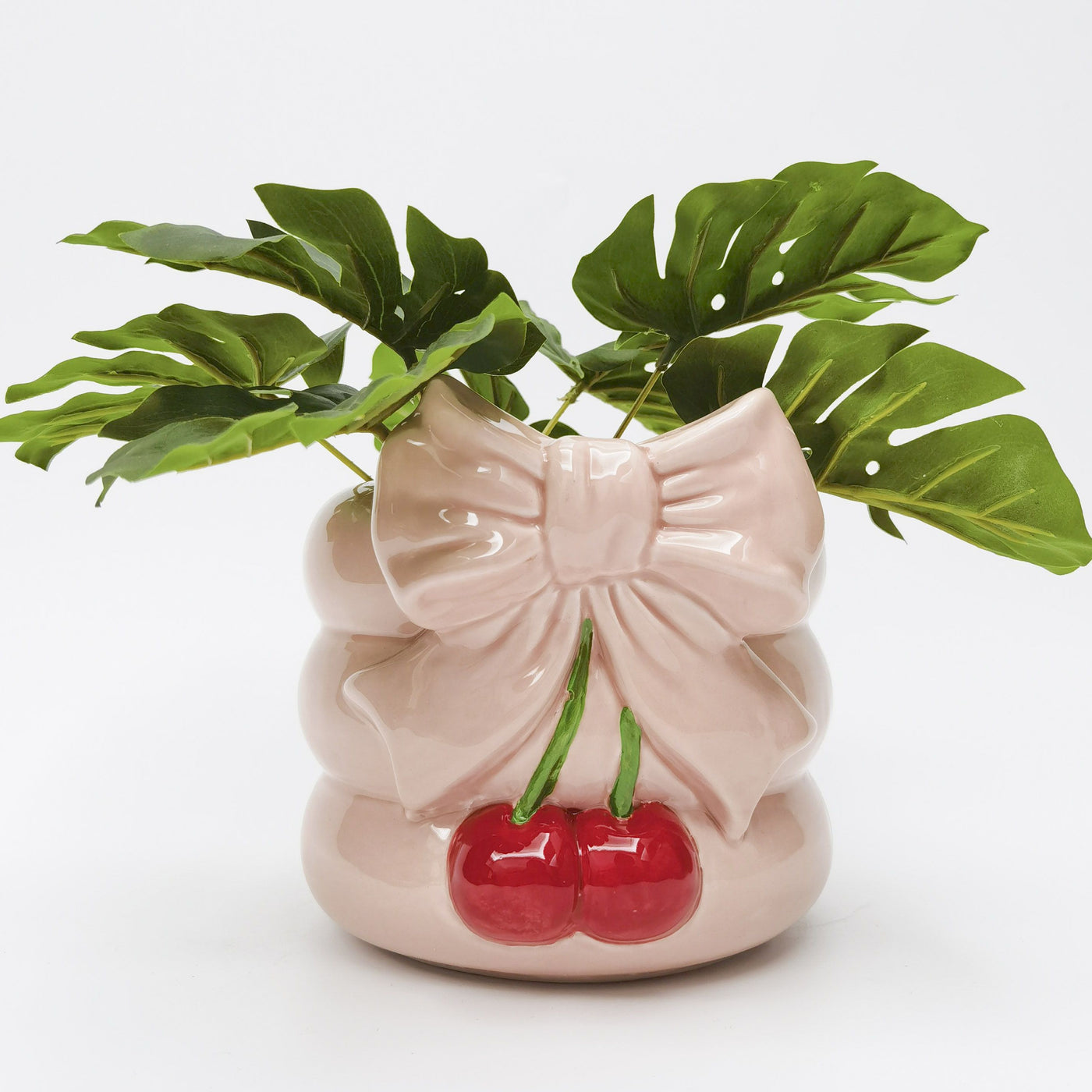 Cherry Bow Planter 16cm-Lima & Co-Lima & Co