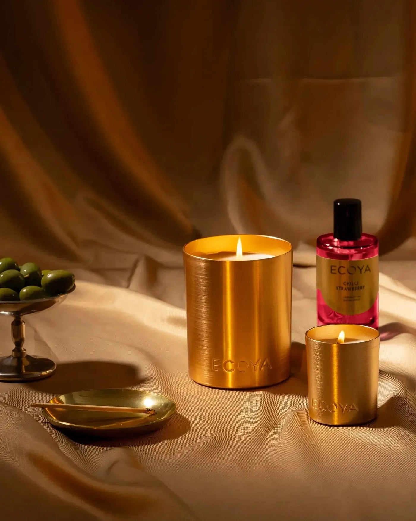 Chilli Strawberry Goldie Cndle Holiday Collection-Ecoya-Lima & Co