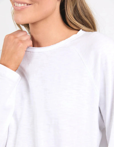 Chris L/S Sweat - White-Elm Lifestyle-Lima & Co