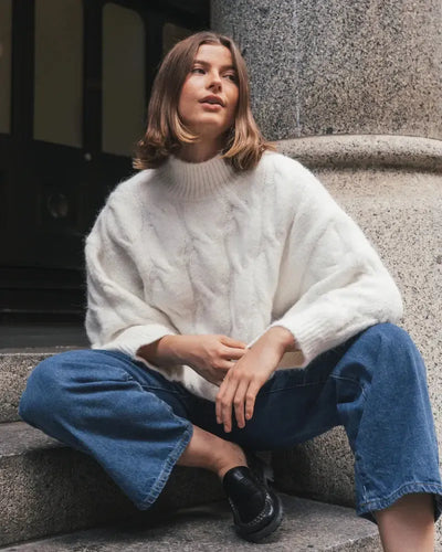 Chunky Cable Knit - Ivory-Lima & Co-Lima & Co