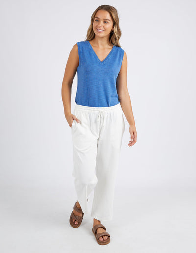 Clarrisa Tank - Blue-Foxwood-Lima & Co