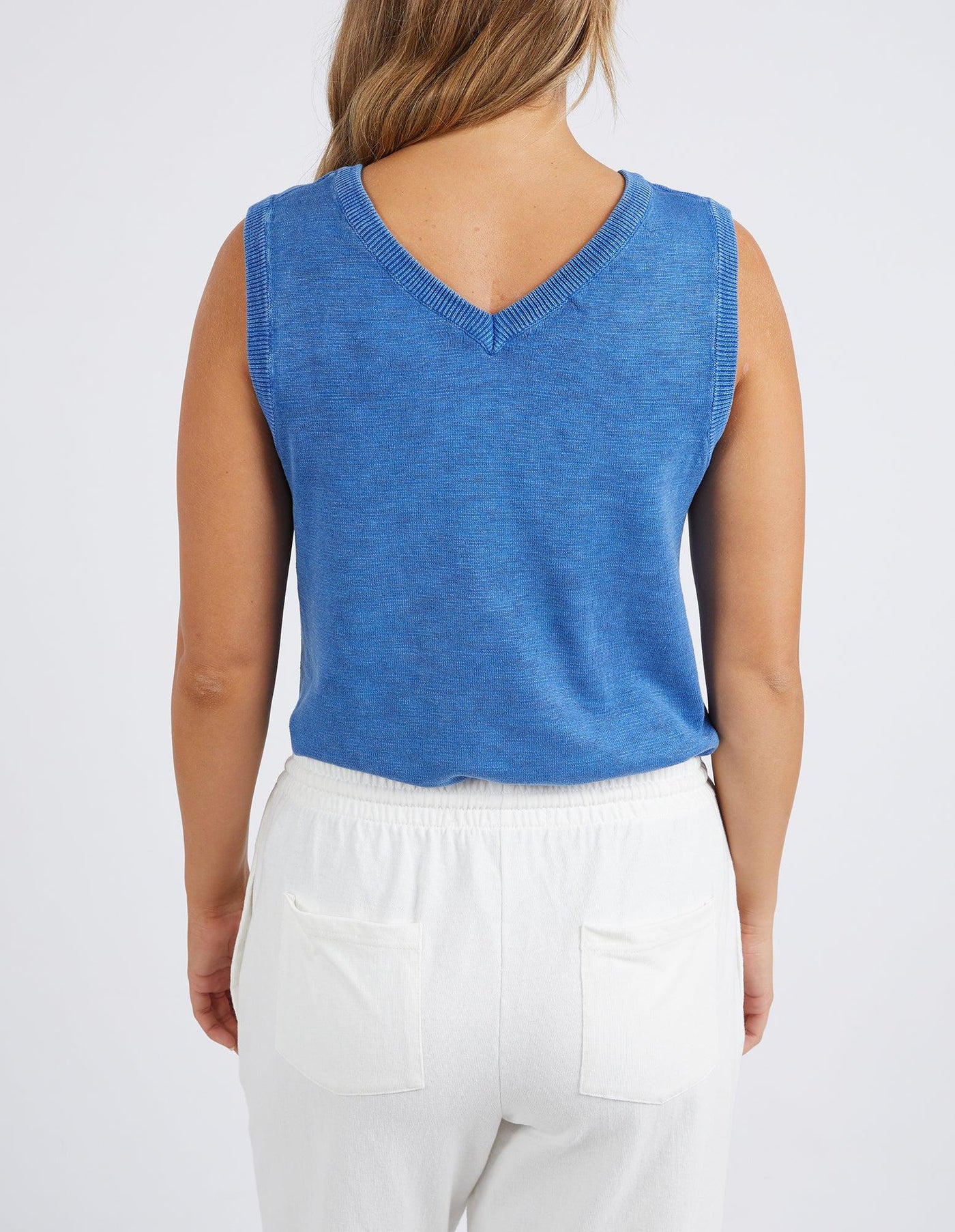 Clarrisa Tank - Blue-Foxwood-Lima & Co
