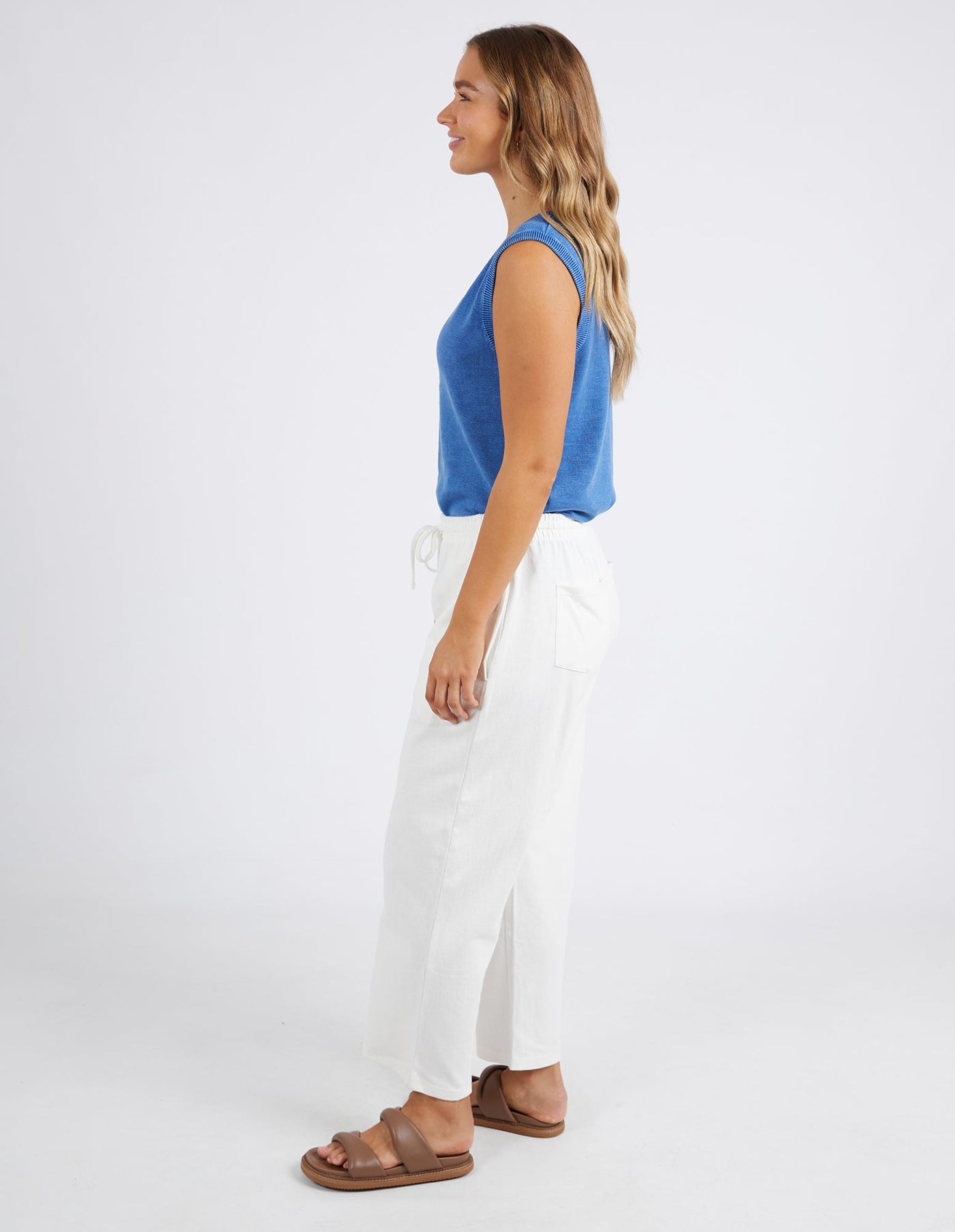 Clarrisa Tank - Blue-Foxwood-Lima & Co