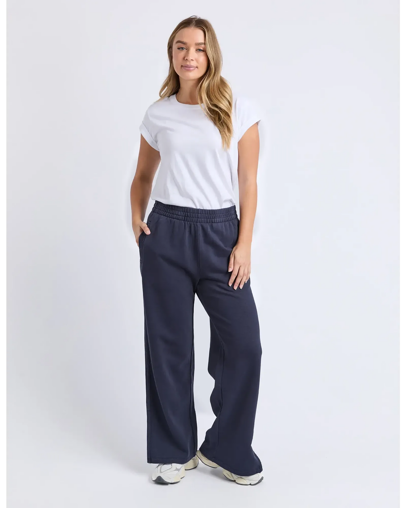 Classic Track Pant - Navy-Foxwood-Lima & Co