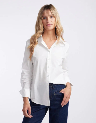 Classic White Shirt - White-365 Days-Lima & Co