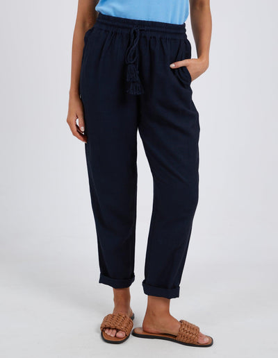 Clem Relaxed Pant - Navy-Elm Lifestyle-Lima & Co