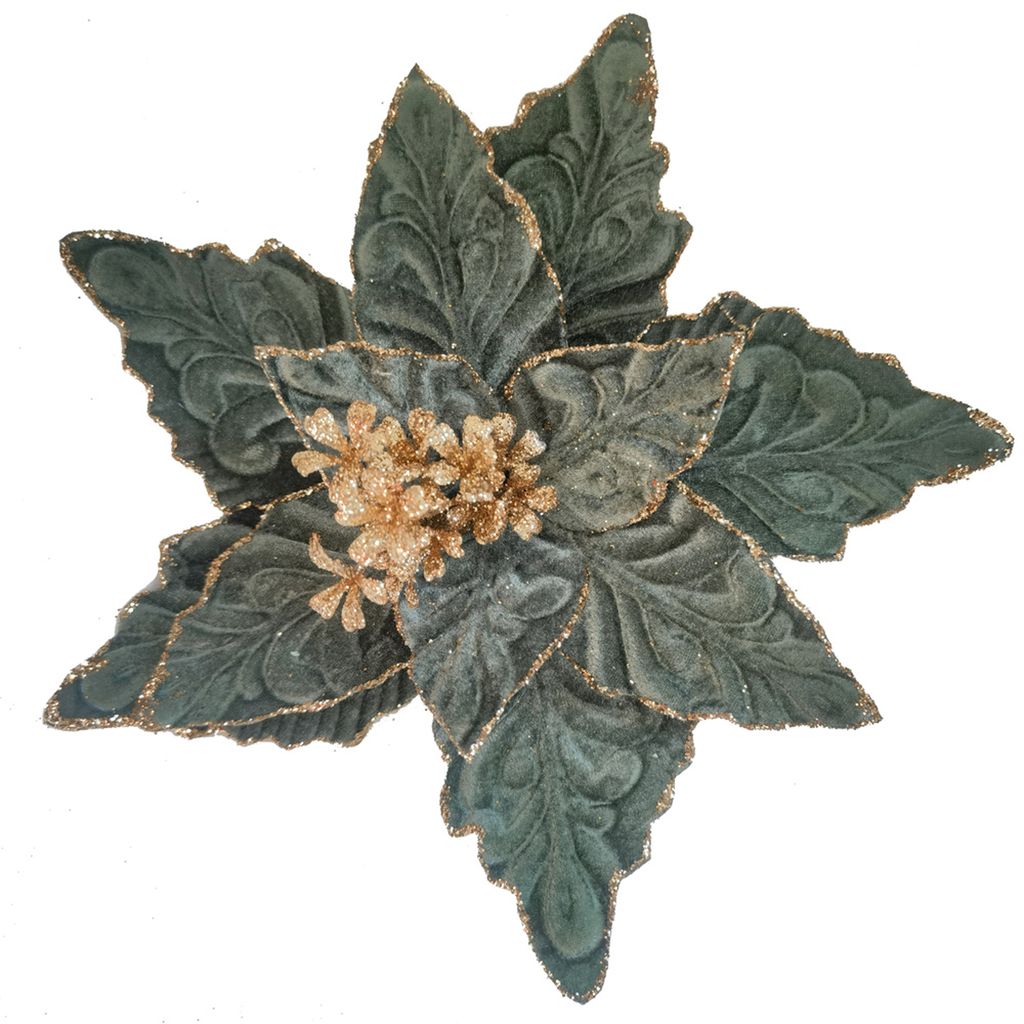 Clip On Fabric Ponsettia Copper Edge-Swing-Lima & Co