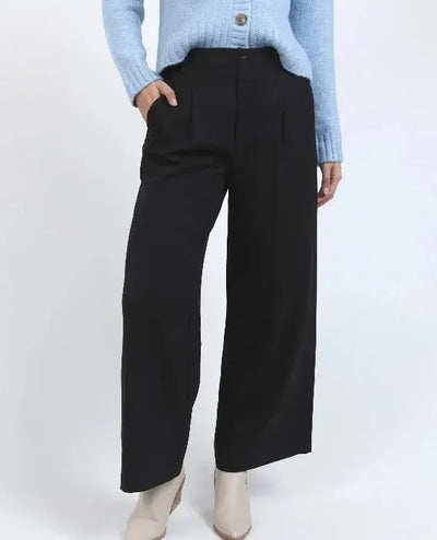 Clyde Pant - Black-Foxwood-Lima & Co