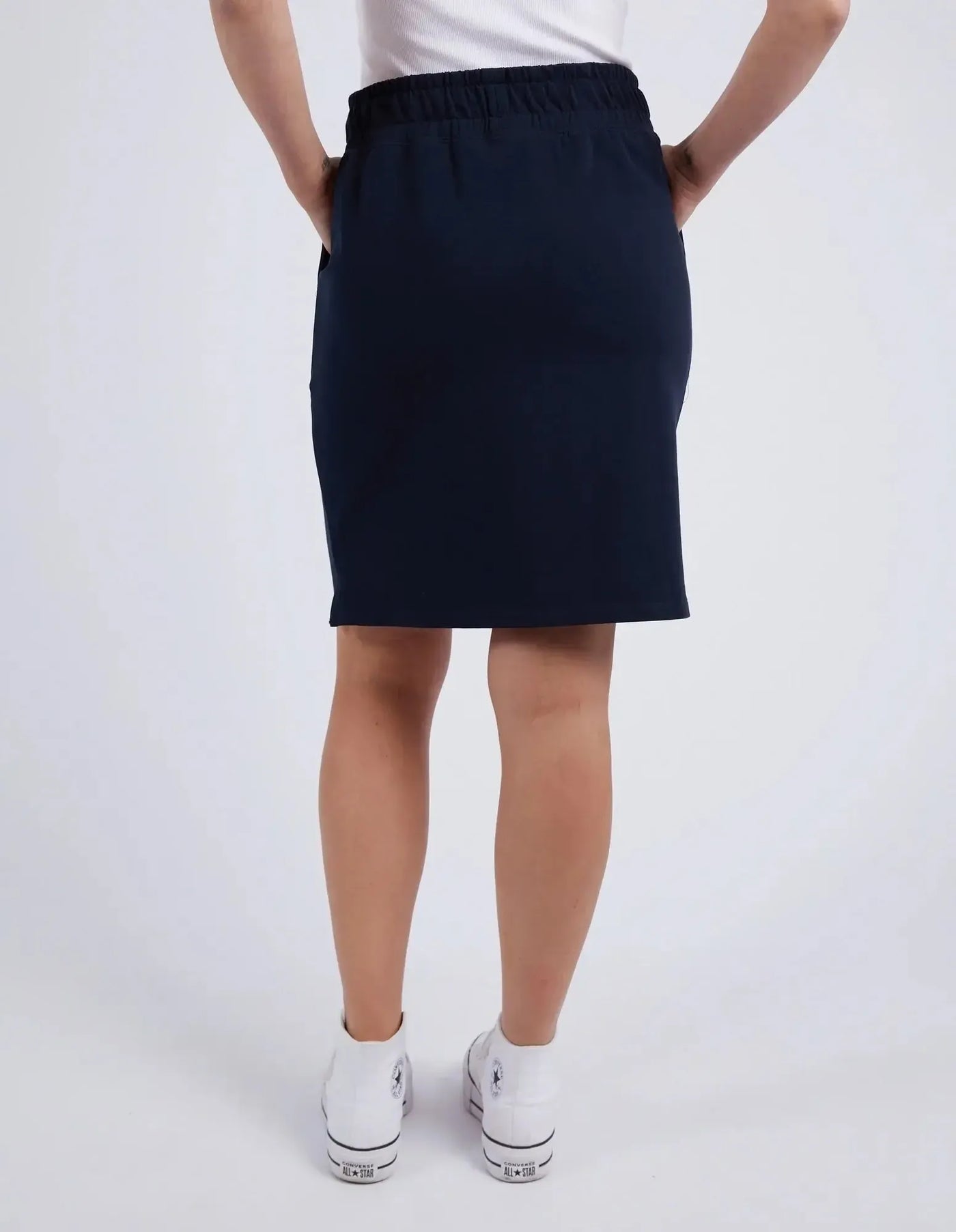 Coby Skirt - Navy-Elm Lifestyle-Lima & Co