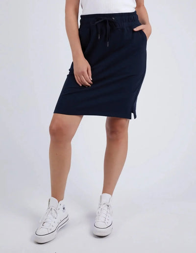 Coby Skirt - Navy-Elm Lifestyle-Lima & Co