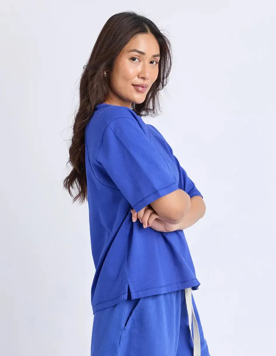 Coded Throw On - Blue-Foxwood-Lima & Co