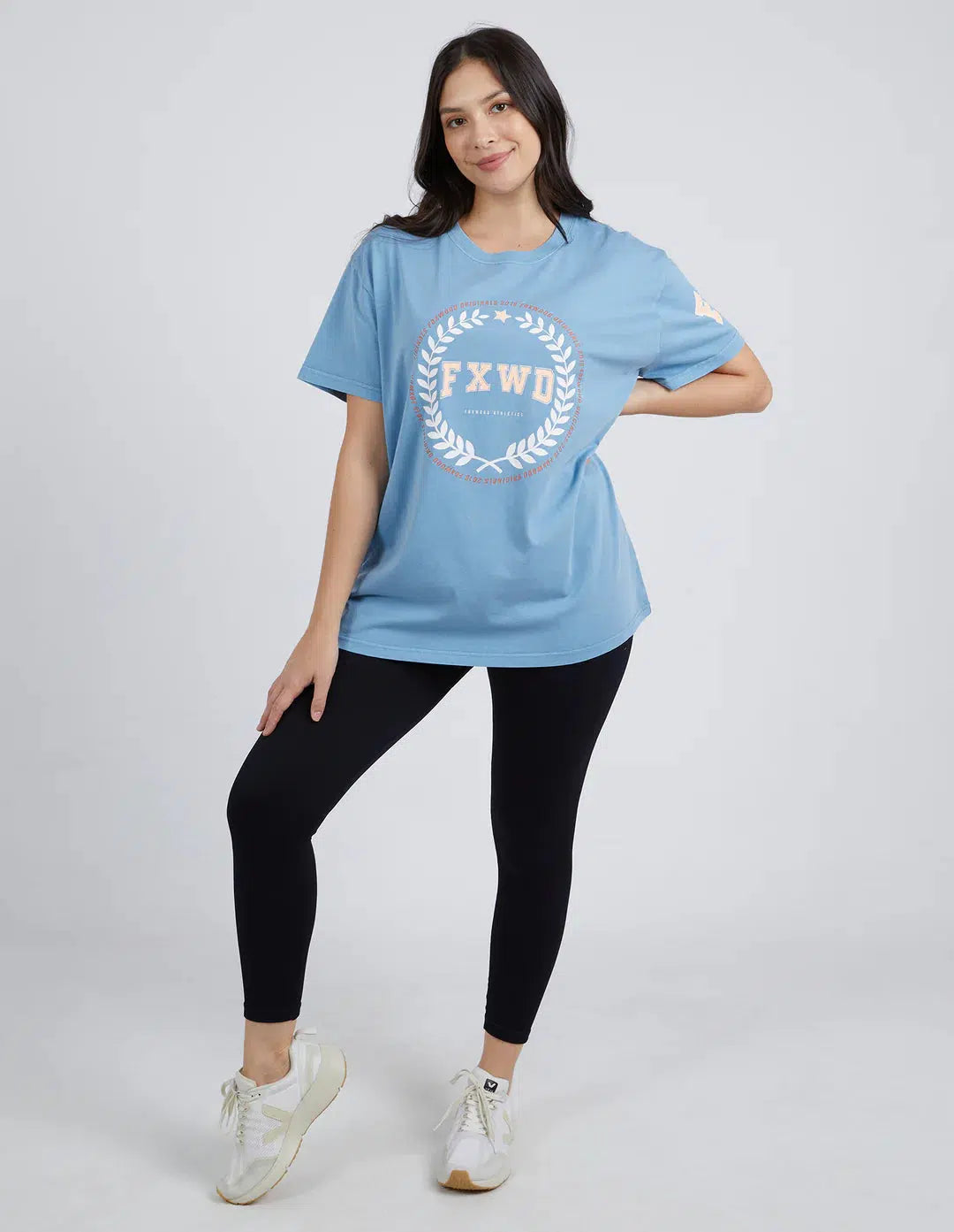 College Tee - Blue-Foxwood-Lima & Co