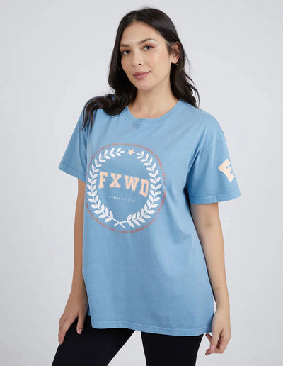 College Tee - Blue-Foxwood-Lima & Co