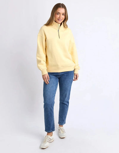 College Zip Crew - Lemon-Foxwood-Lima & Co