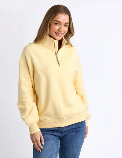 College Zip Crew - Lemon-Foxwood-Lima & Co
