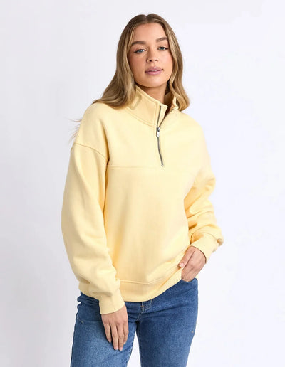 College Zip Crew - Lemon-Foxwood-Lima & Co