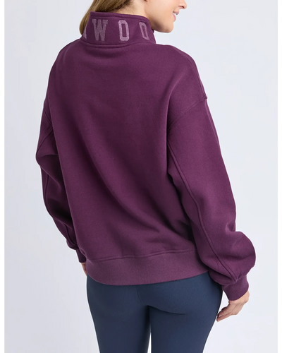 College Zip Crew - Plum-Foxwood-Lima & Co