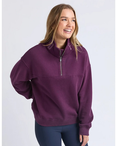 College Zip Crew - Plum-Foxwood-Lima & Co
