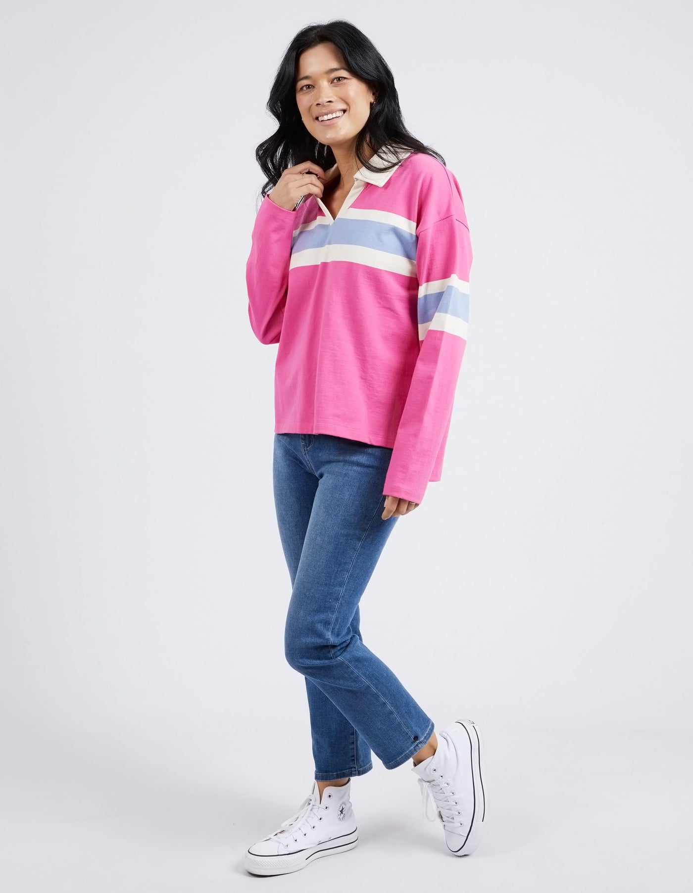 Compass LS Rugby - Shocking Pink-Elm Lifestyle-Lima & Co