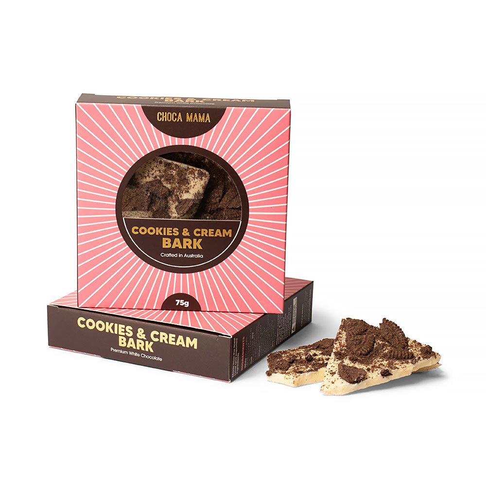 White Chocolate Cookies & Cream Bark - 75g-Chocamama-Lima & Co