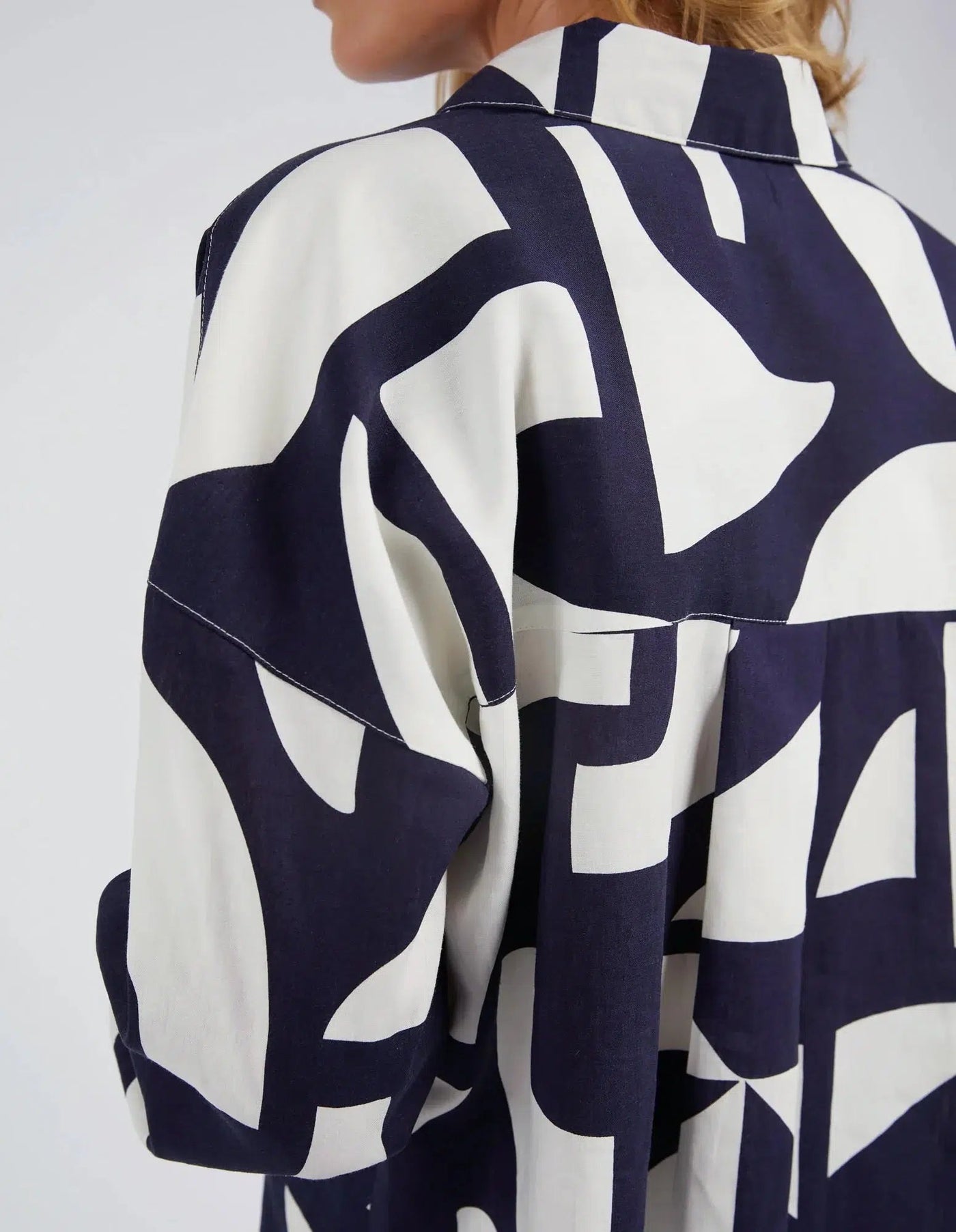 Dali Abstract Shirt - Midnight Abstract Print-Elm Lifestyle-Lima & Co