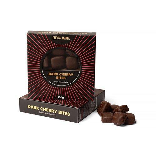 Dark Chocolate Cherry Bites 100g-Chocamama-Lima & Co