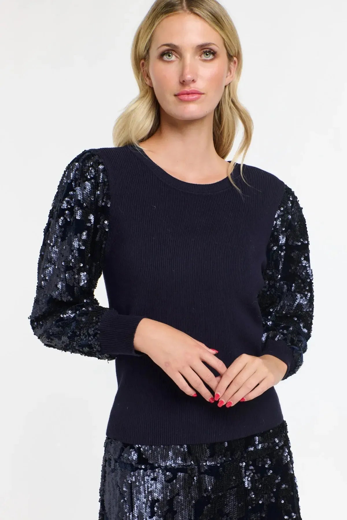 Date Night Top - Navy-365 Days-Lima & Co