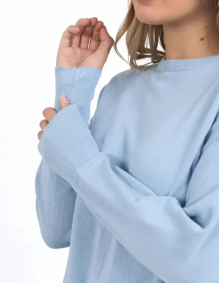 Delilah Knit - Light Blue-Foxwood-Lima & Co