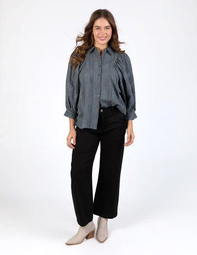 Della Blouse - Charcoal-Elm Lifestyle-Lima & Co