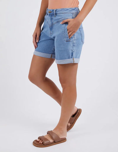 Devi Short - Light Blue Denim-Foxwood-Lima & Co