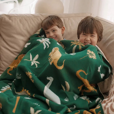 Dinos Throw Blanket-Fox And Fallow-Lima & Co